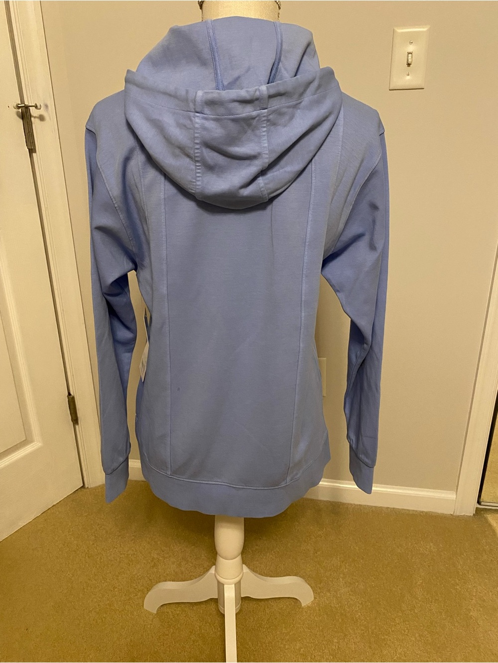 Athleta Light Blue Hoodie Sweatshirt - NWT - Picture 3 of 4